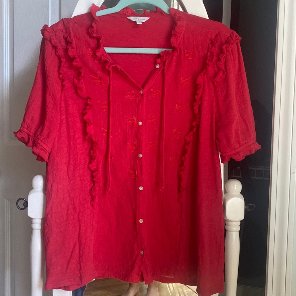 Lucky brand red shirt
